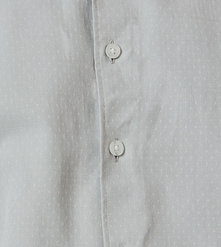 Dobby Slim Fit Long Sleeves Formal Shirt
