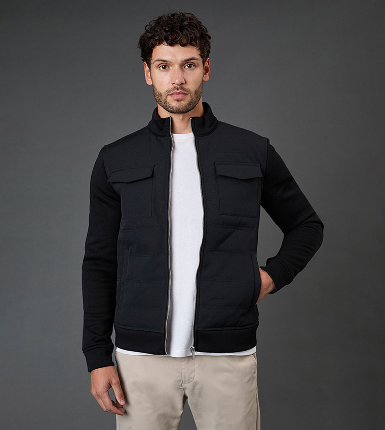 Buy Burton Four Pocket Hybrid Padded Jacket In Black 6thStreet UAE