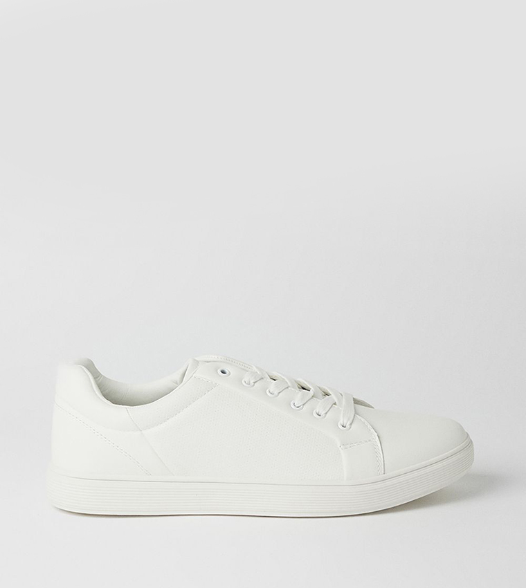 Round Toe Lace-Up Sneakers