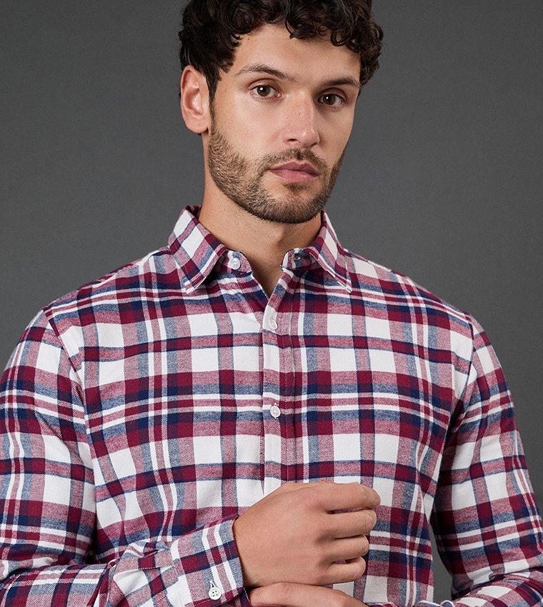 Plaid Long Sleeves Casual Shirt