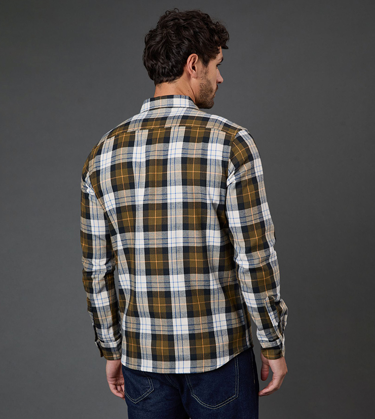 Western Checkered Long Sleeves Shirt