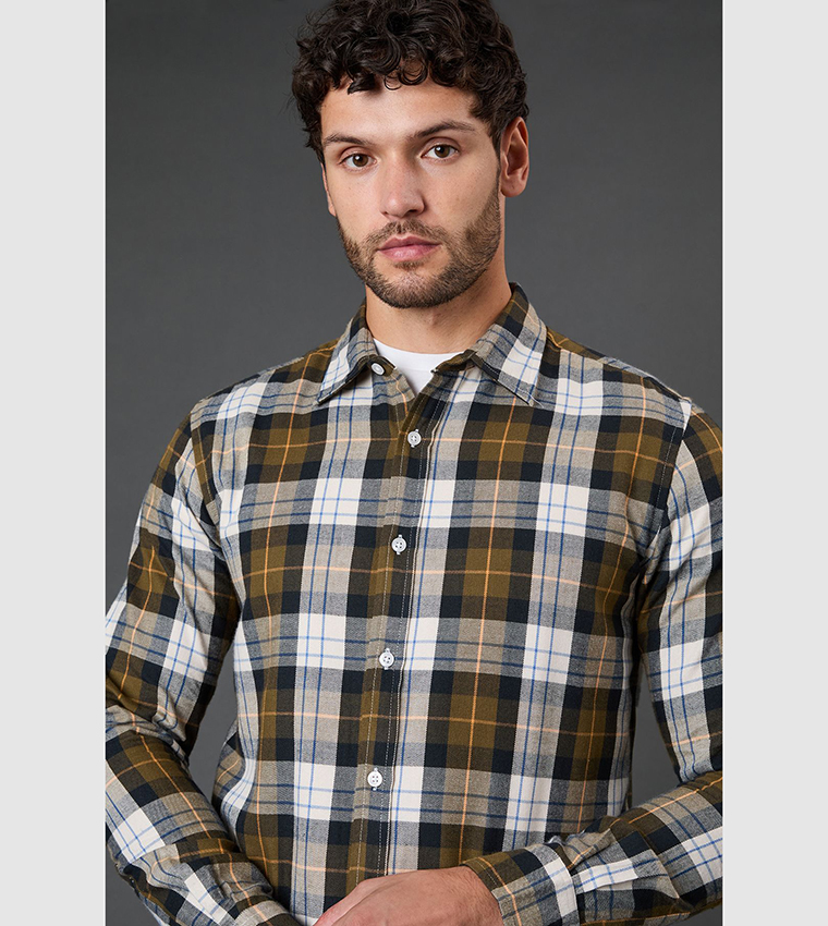 Western Checkered Long Sleeves Shirt