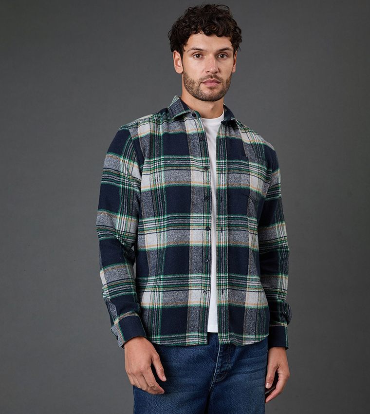 Brushed Classic Check Long Sleeves Shirt
