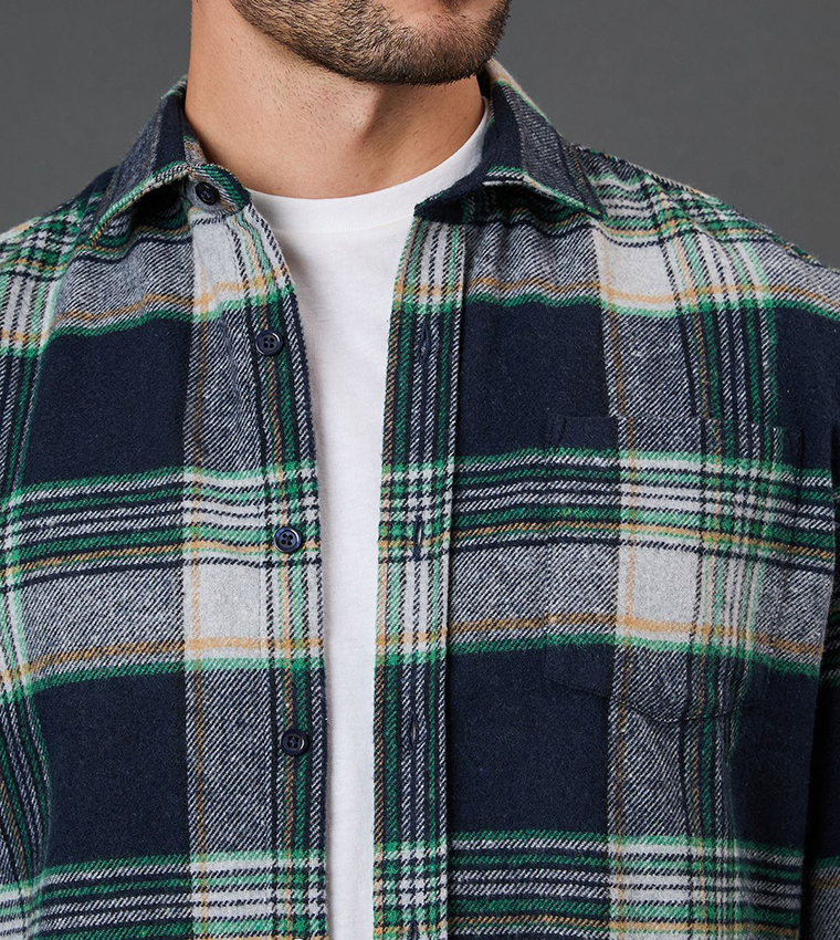 Brushed Classic Check Long Sleeves Shirt