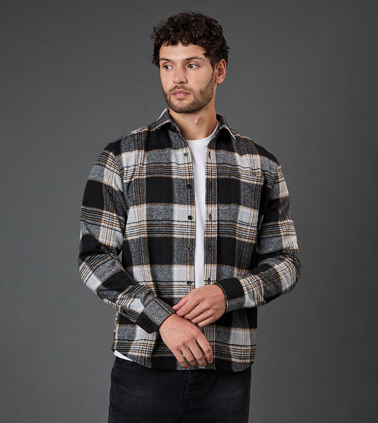 Brushed Classic Check Long Sleeves Shirt