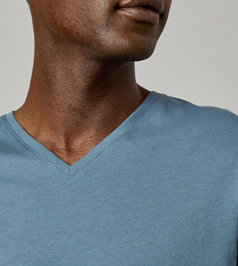 Solid Airforce V-Neck T-Shirt