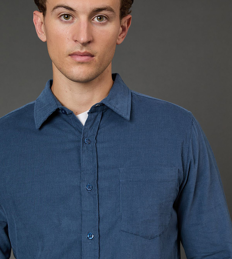 Airforce Corduroy Long Sleeves Shirt