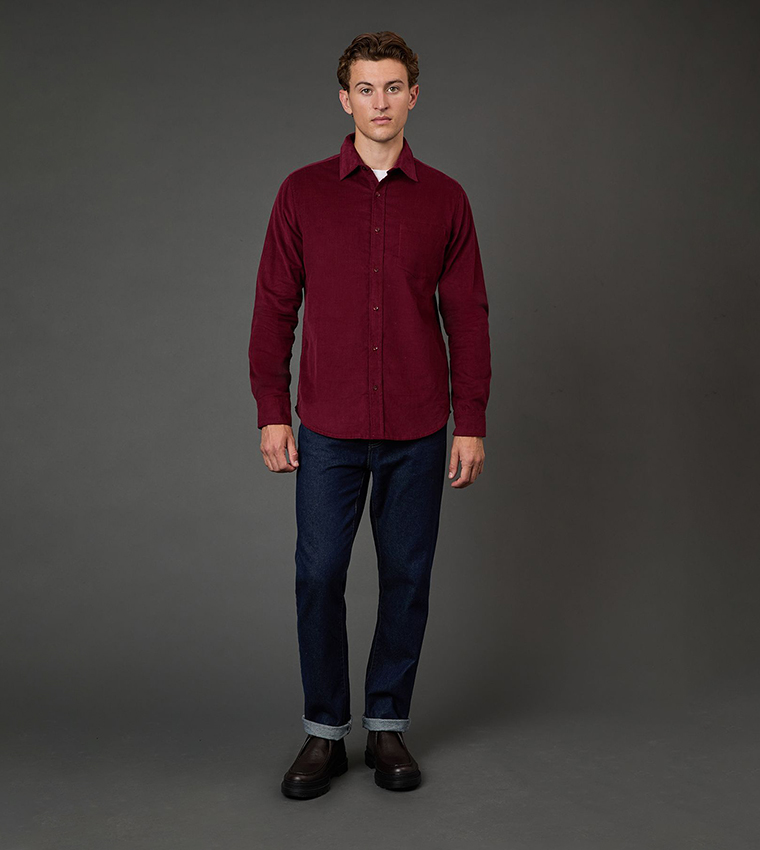 Corduroy Long Sleeves Casual Shirt