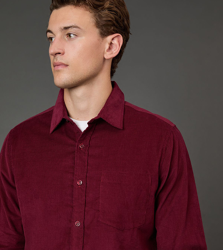 Corduroy Long Sleeves Casual Shirt