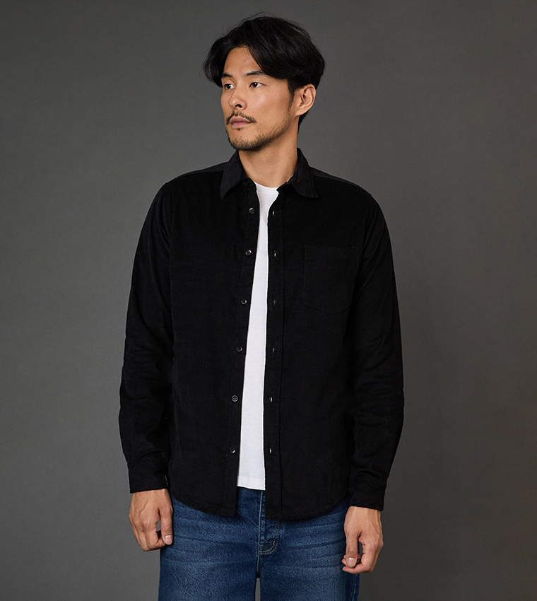 Corduroy Long Sleeves Casual Shirt