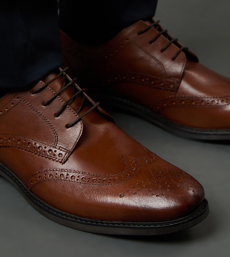 Wingtip Brogue Lace-Up Formal Shoes
