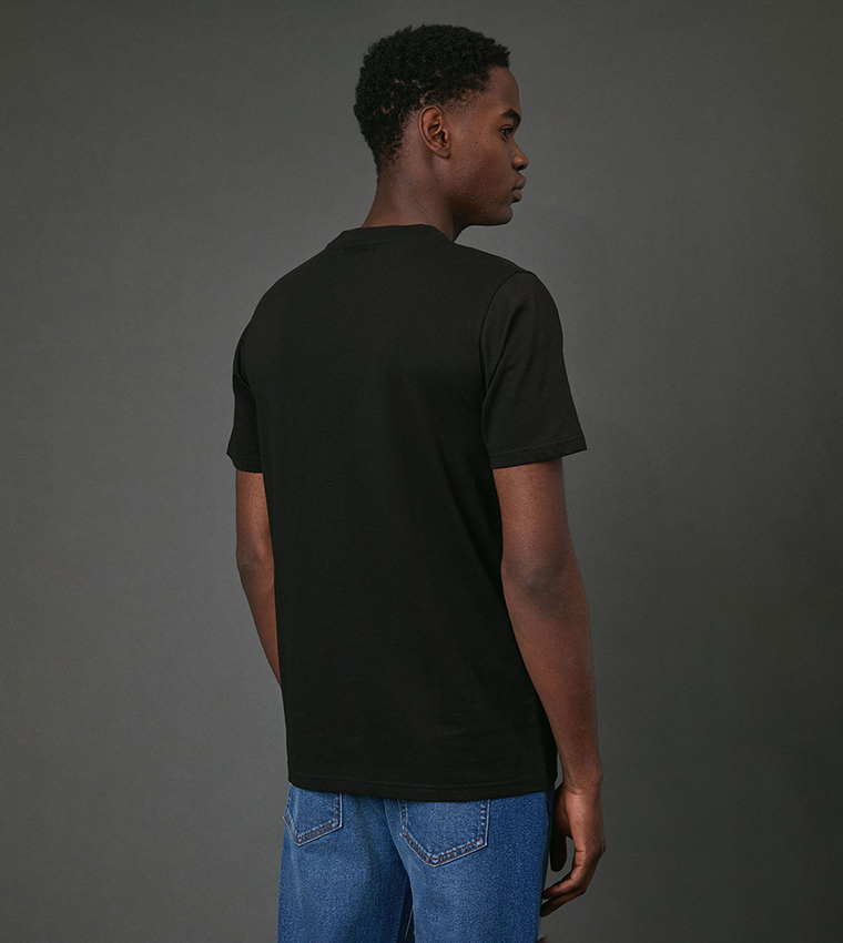 Stripe Detail Crew Neck T-Shirt