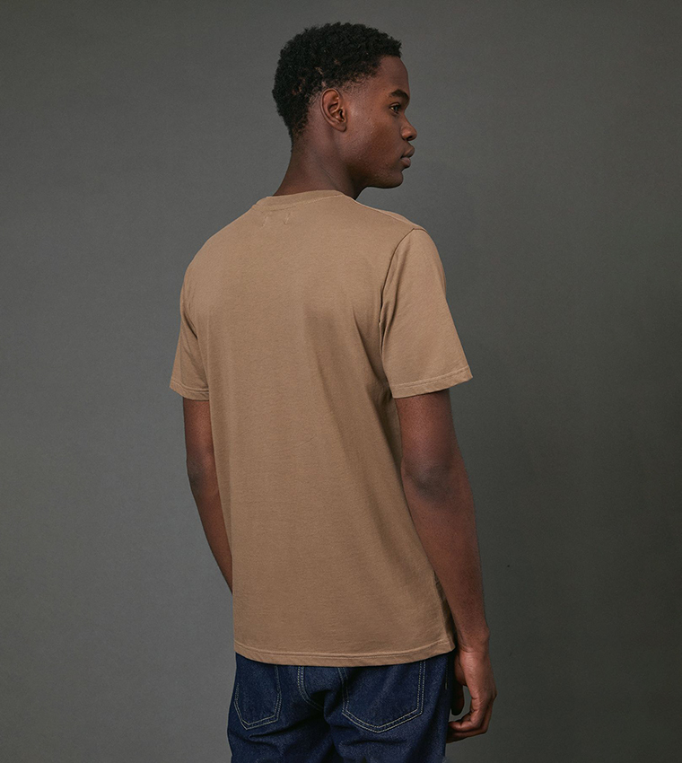 Stripe Detail Crew Neck T-Shirt