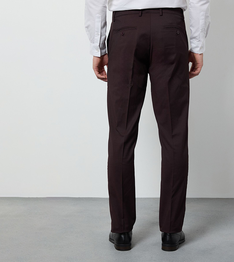 Stretch Slim Fit Formal Trousers