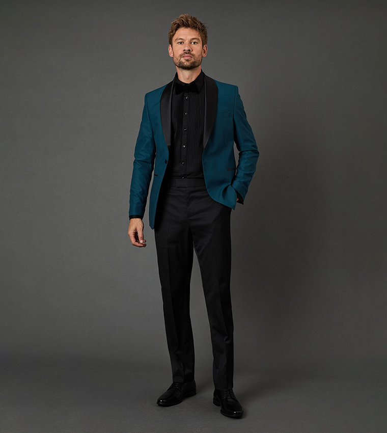 Shawl Collar Slim Fit Tuxedo Blazer