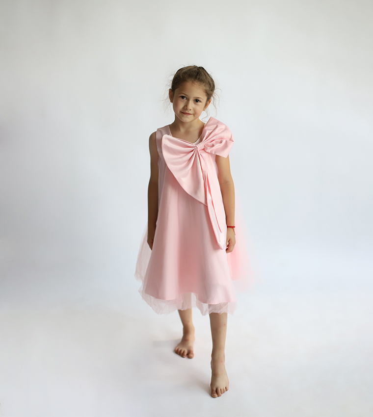 Bow Detail Party Midi Dress