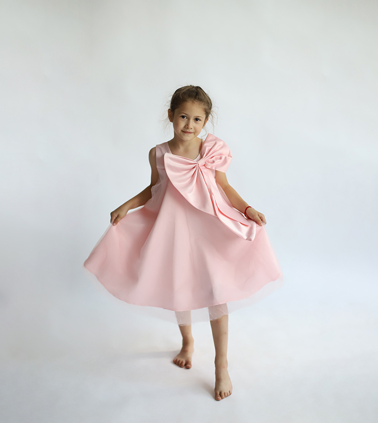 Bow Detail Party Midi Dress