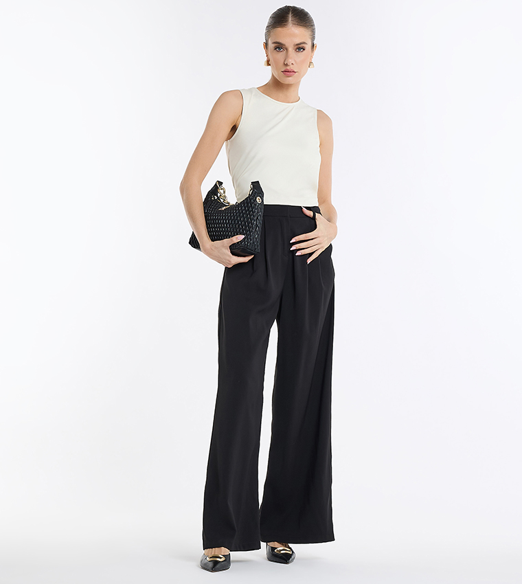 Back Buckle Detail Sleeveless Top