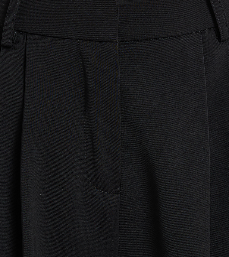 Pleated Wide Leg Pants