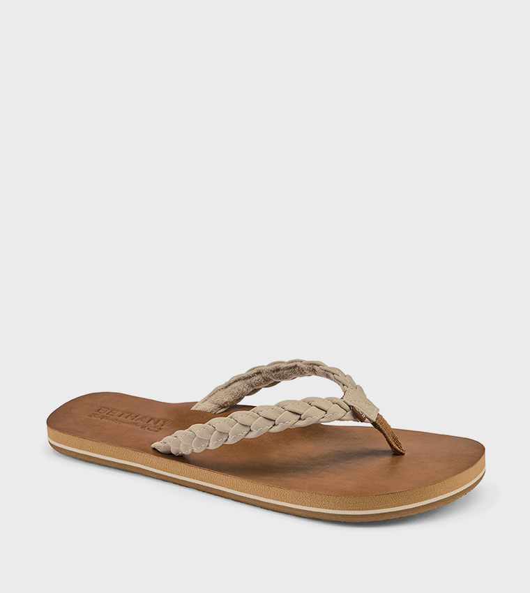 BETHANY PACIFICA Braided Strap Flip-Flops