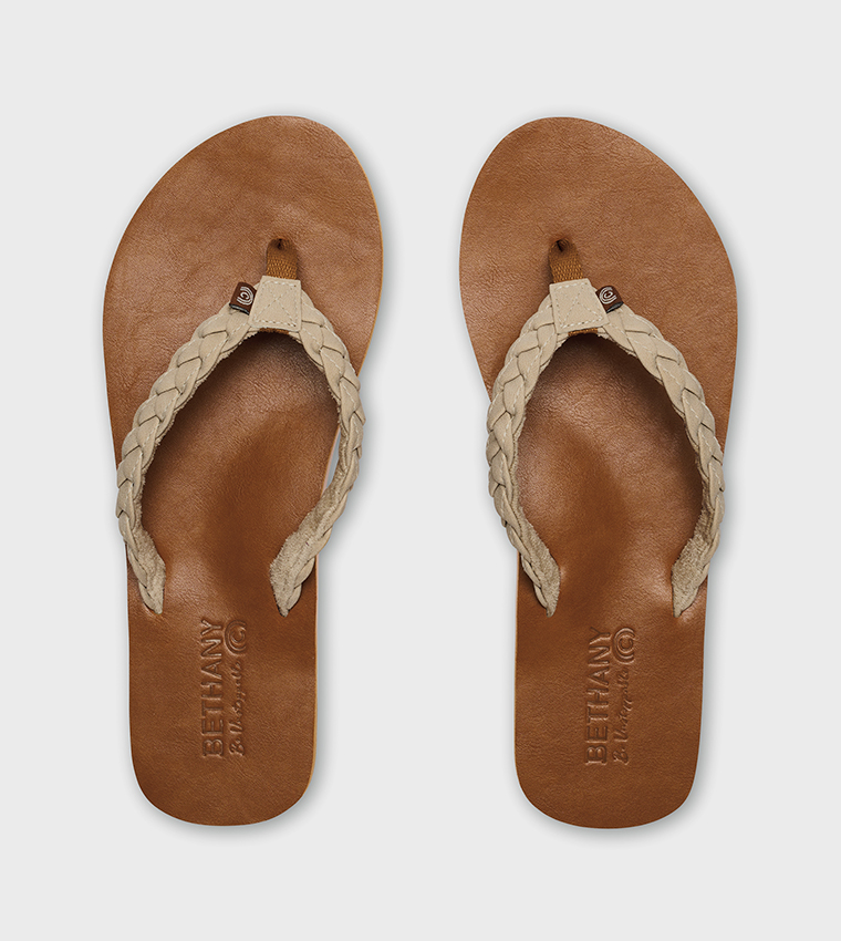 BETHANY PACIFICA Braided Strap Flip-Flops