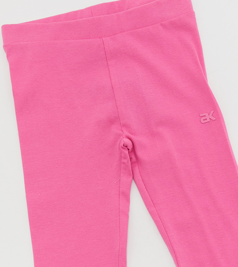 Buy Adams Kids Solid Knit Leggings In Pink 6thStreet Bahrain
