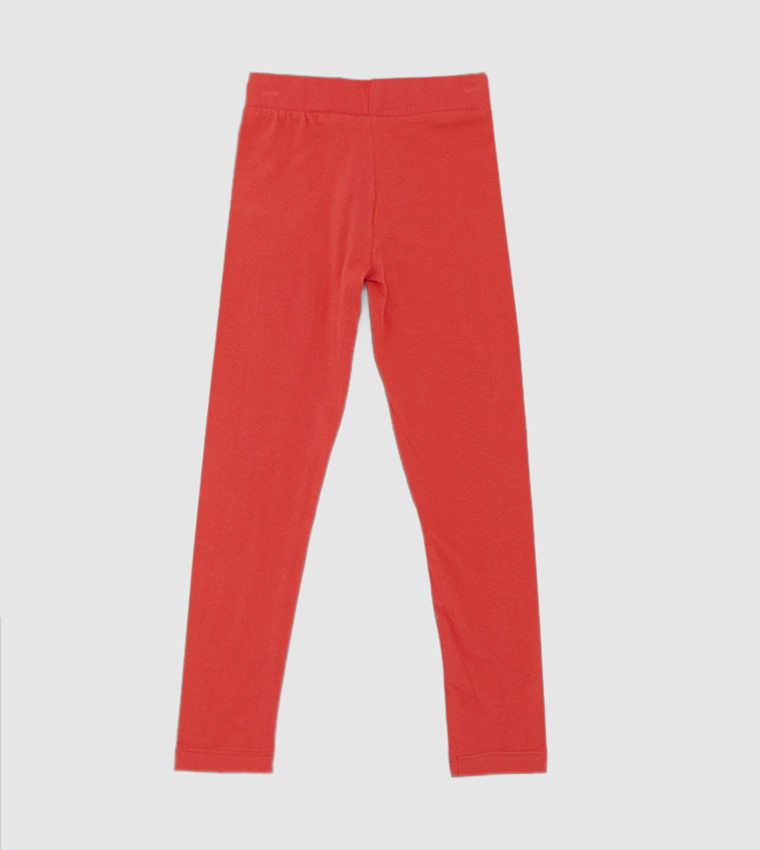 Kids red leggings store