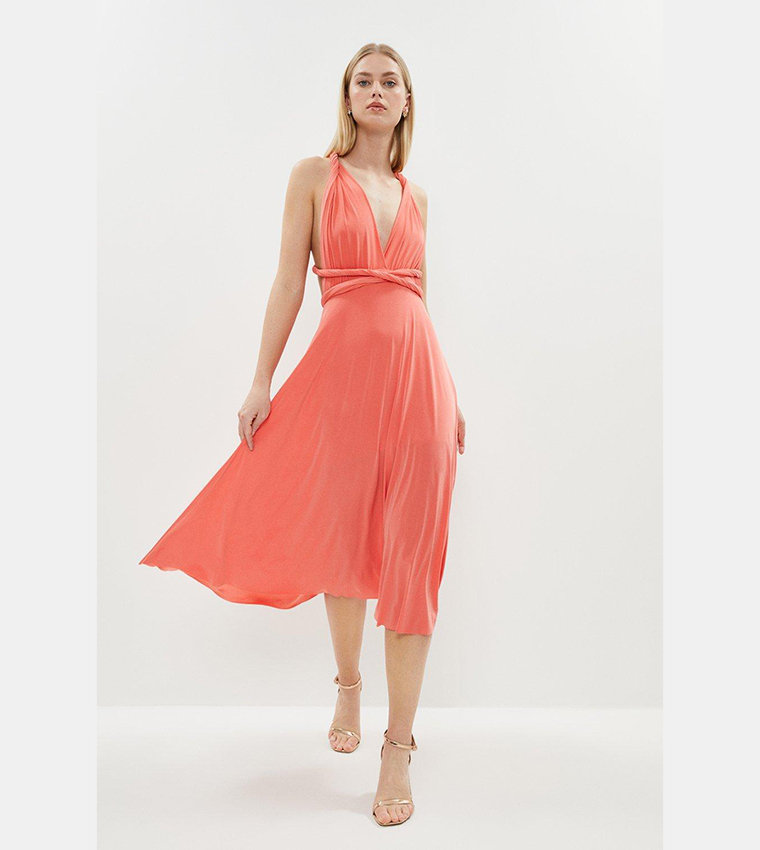 Coral multiway bridesmaid dresses clearance