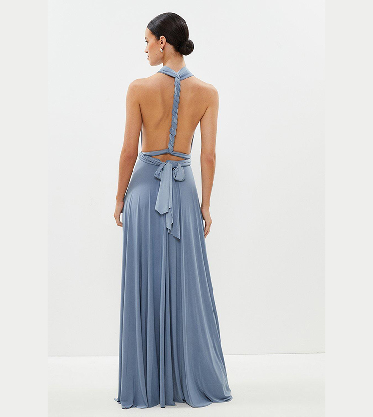 Buy Coast Multiway Bridesmaid Maxi Dress In Dusty Blue | 6thstreet Qatar Buy Coast Multiway Bridesmaid Maxi Dress In Dusty Blue | 6thstreet Qatar