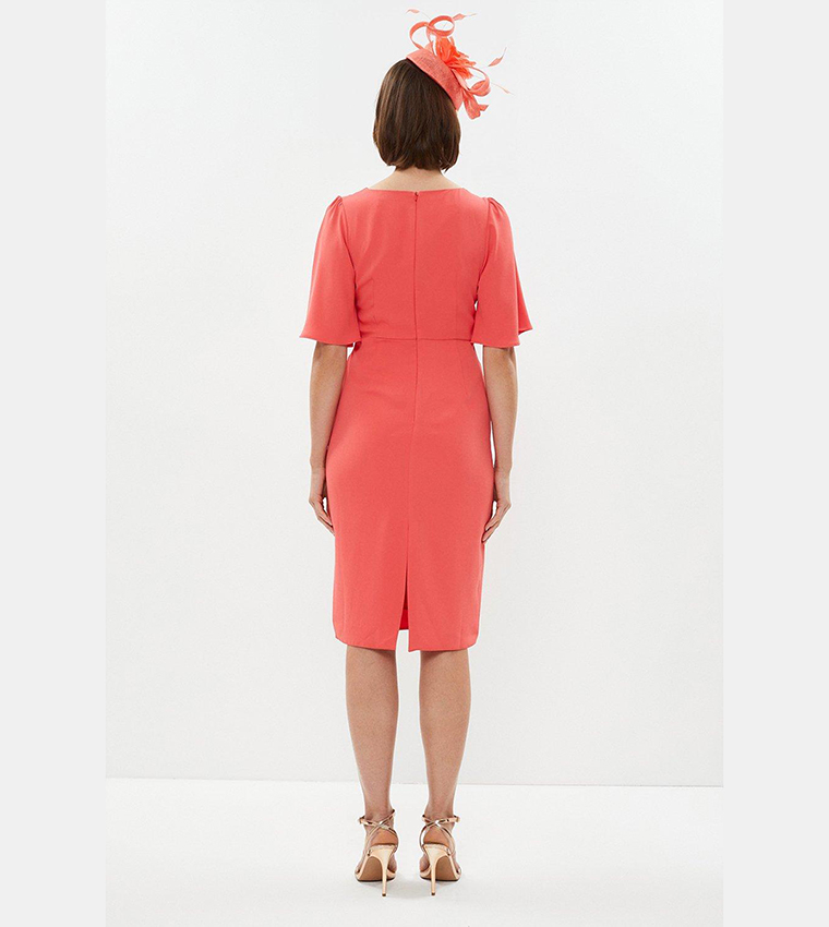 Coral pencil dress clearance
