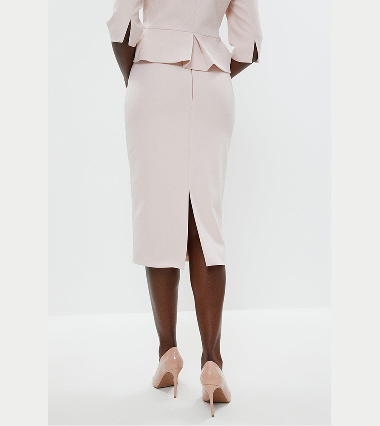 Buy Coast Premium Crepe Midi Pencil Skirt In Blush 6thStreet Kuwait