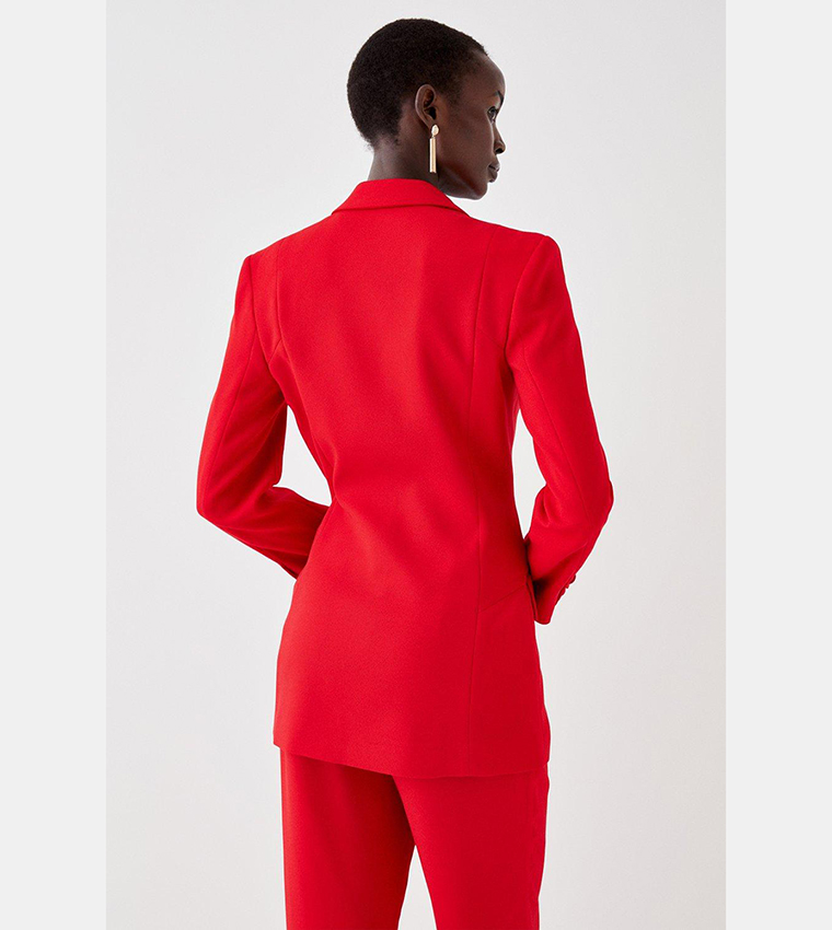 Red Hourglass Blazer