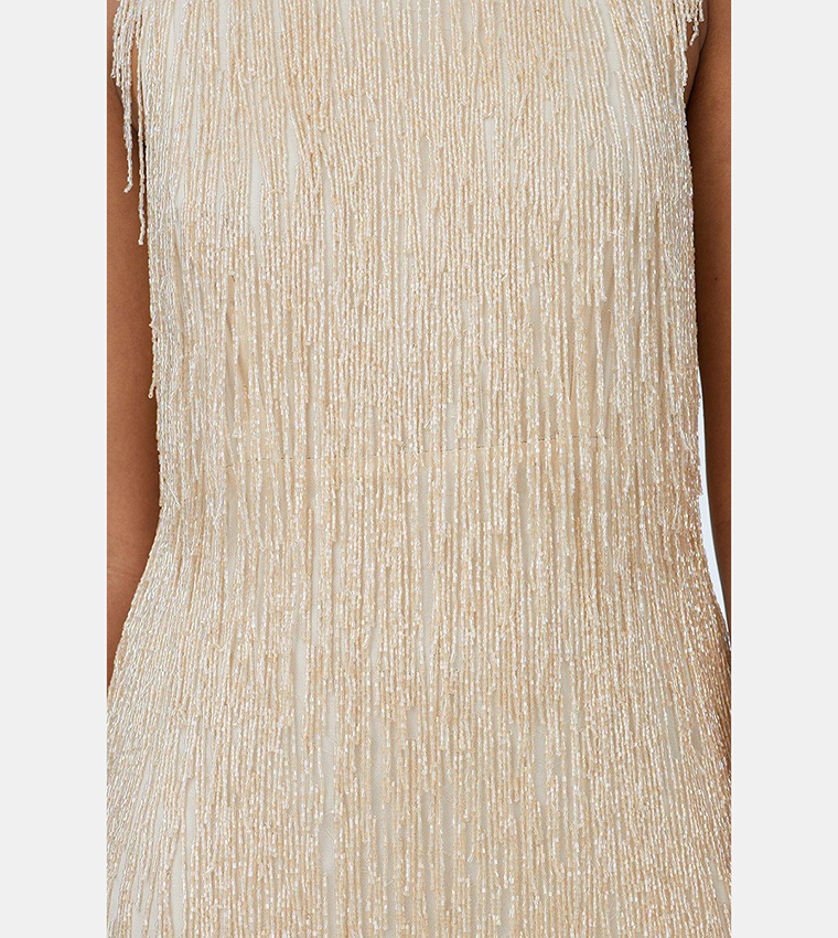 U-RING MAXI DRESS CHAMPAGNE COAST