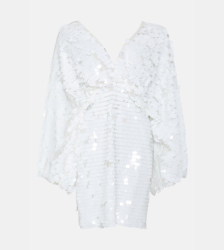 Missguided sequin kimono best sale