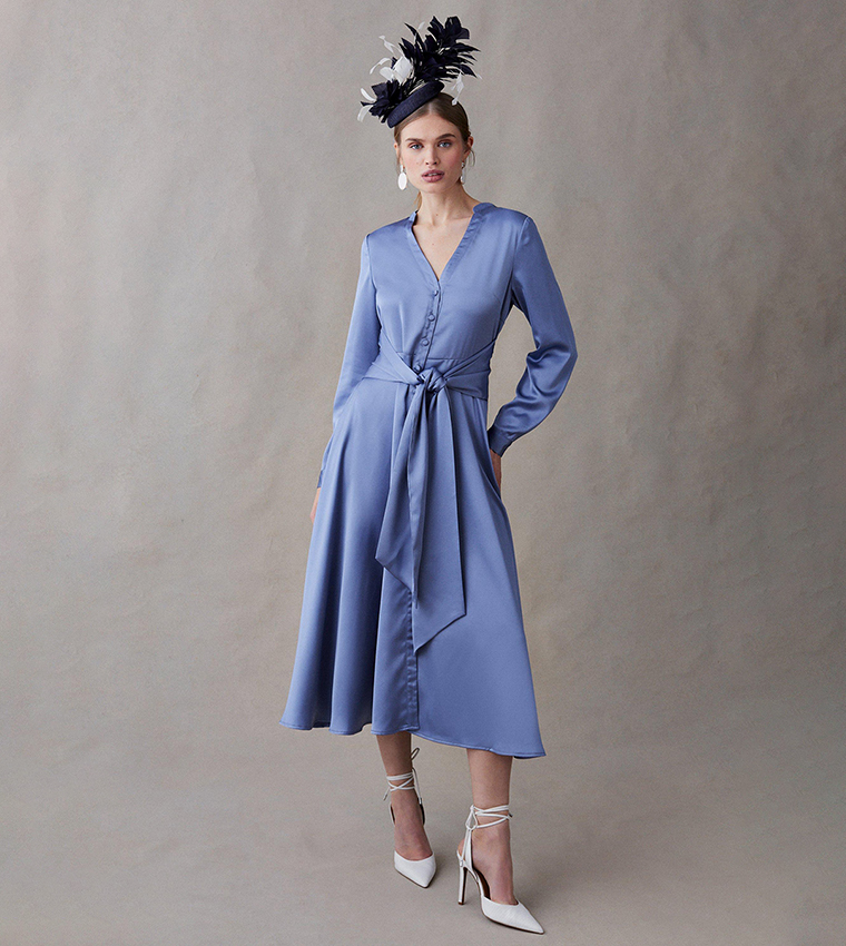 Bow wrap dress hotsell