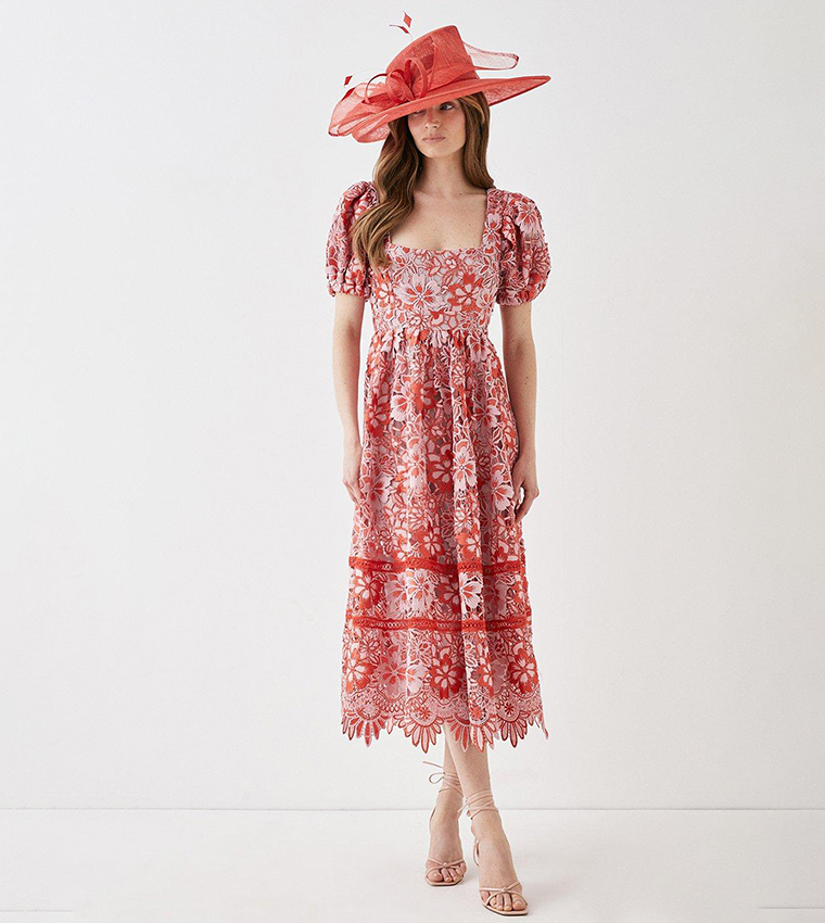 Coast red lace dress clearance