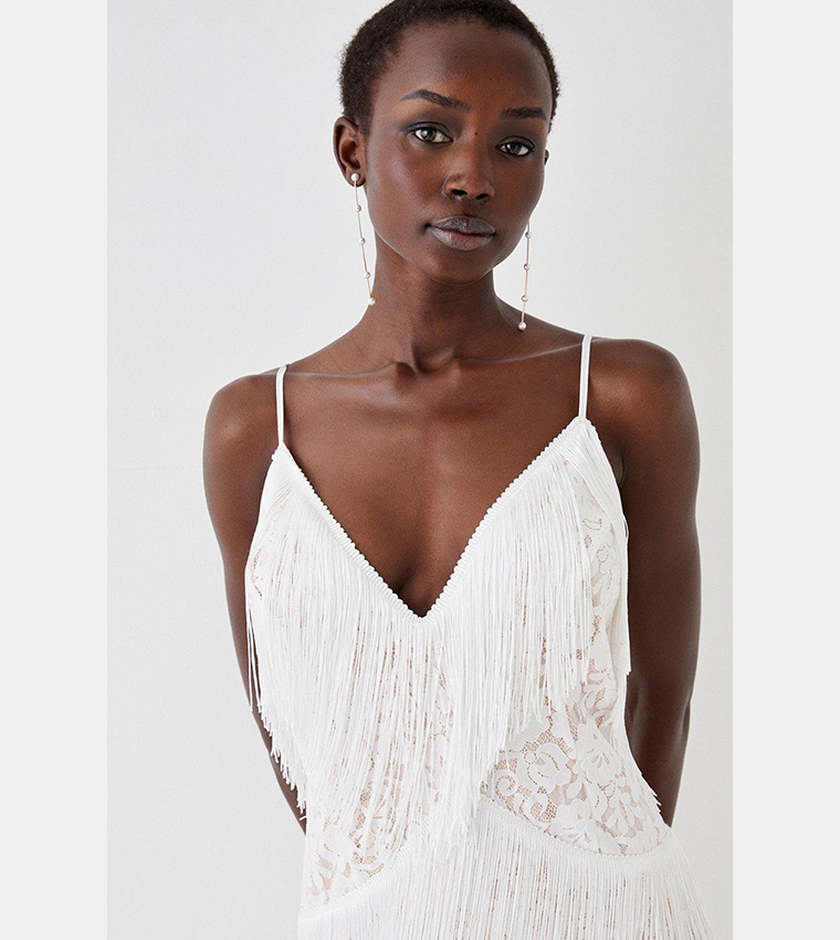 Lace cheap tassel jumpsuit