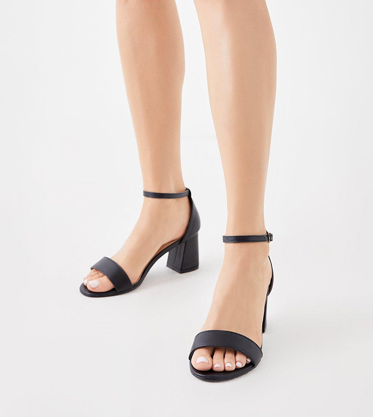 Buy Coast Block Heel Ankle Strap Block Heel Sandals In Black 6thstreet Qatar 7955