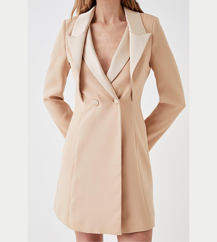 Champagne blazer outlet dress