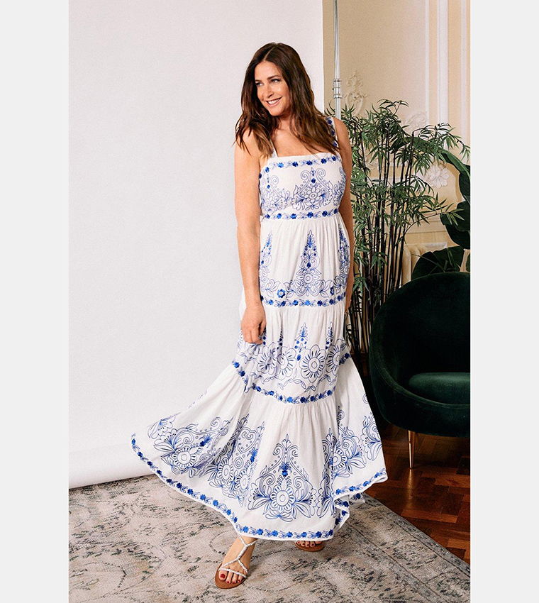 Casual ivory deals maxi dress