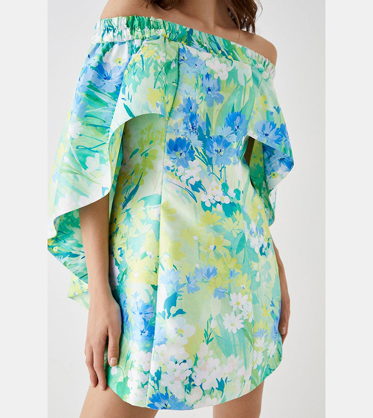 Coast green hot sale bardot dress