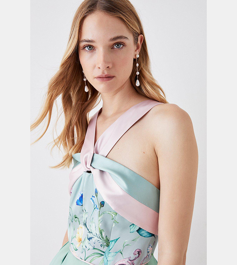 Knot neck dress clearance