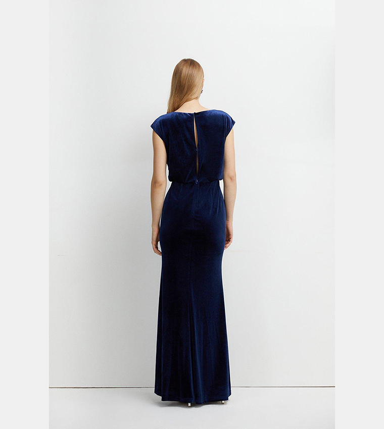 Coast navy clearance velvet dress