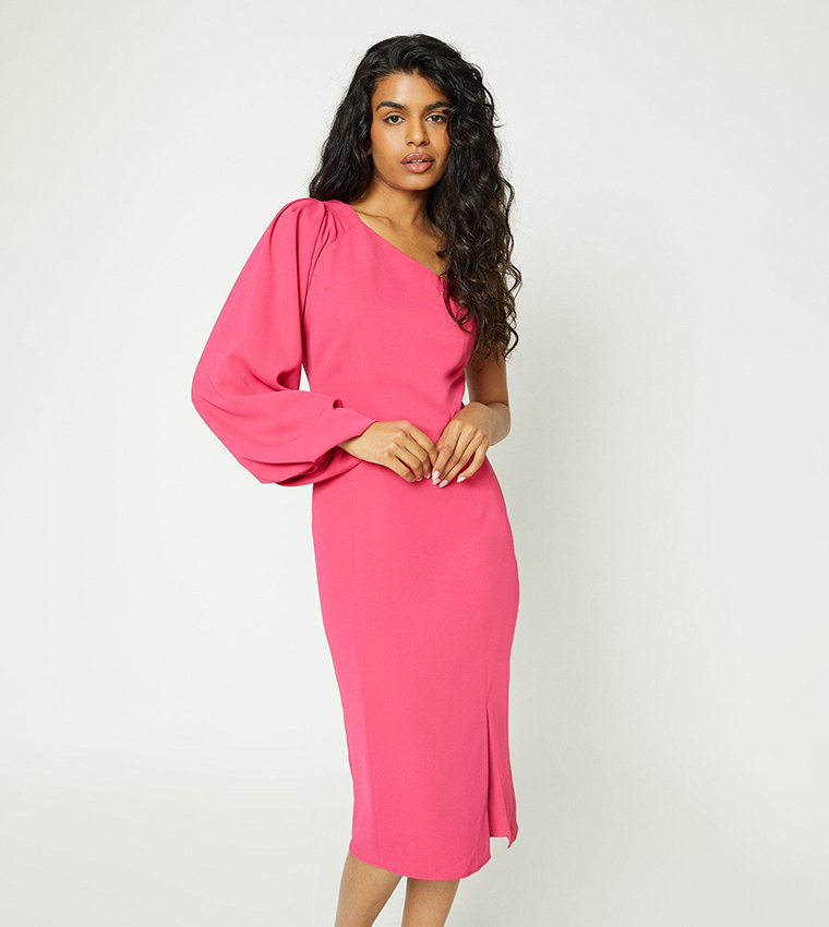 Hot pink casual sales dress