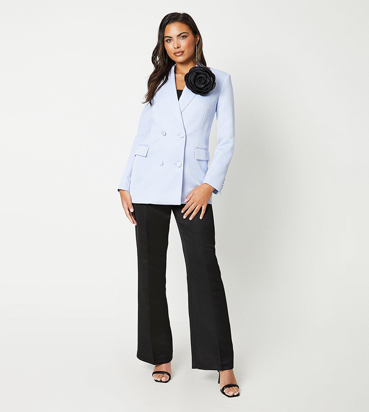 Corsage Double Breasted Blazer