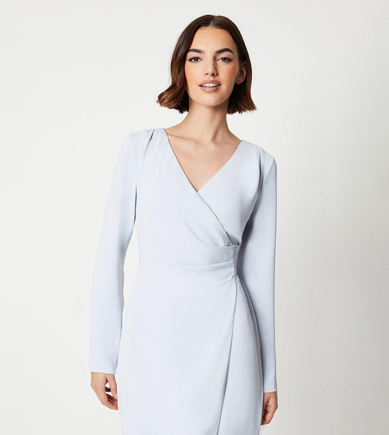 slim fit dress slacks Sleeveless Pleated Pencil Dress  Aisize