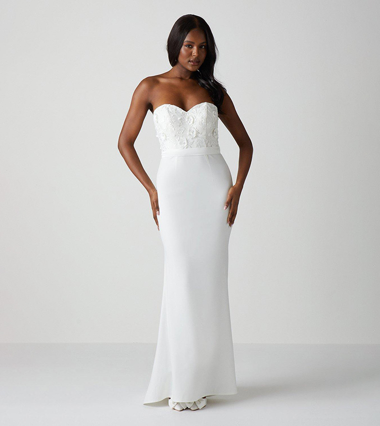 Buy Coast Sweetheart Neck Embellished Fishtail Bridal Dress In Ivory 6thStreet Bahrain