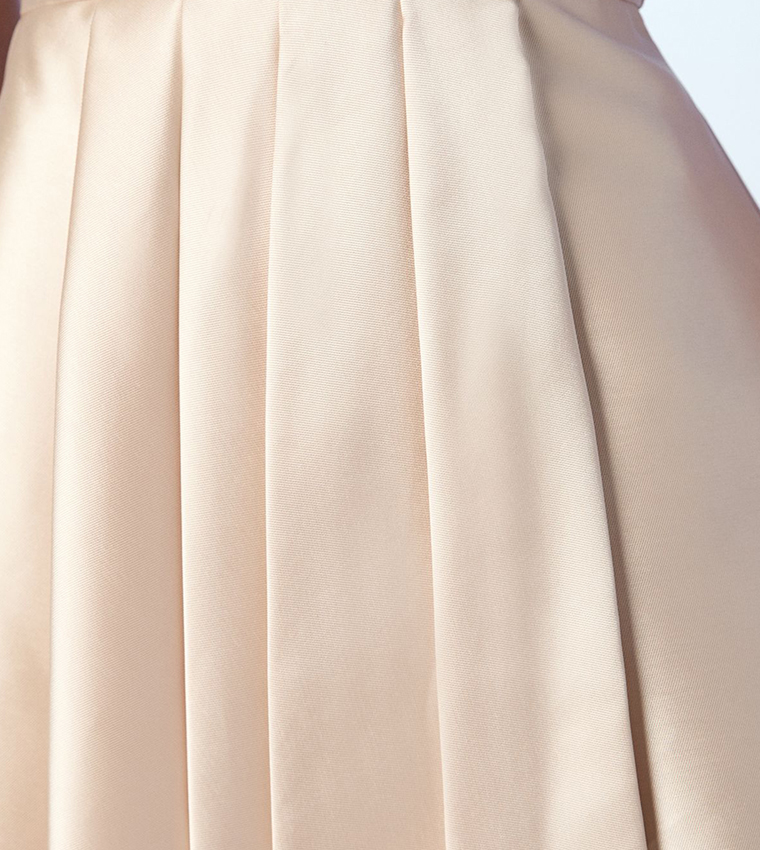 Coast Honoured Petite Sleeveless Plunge Waterfall Twill Maxi Bridesmaid Dress