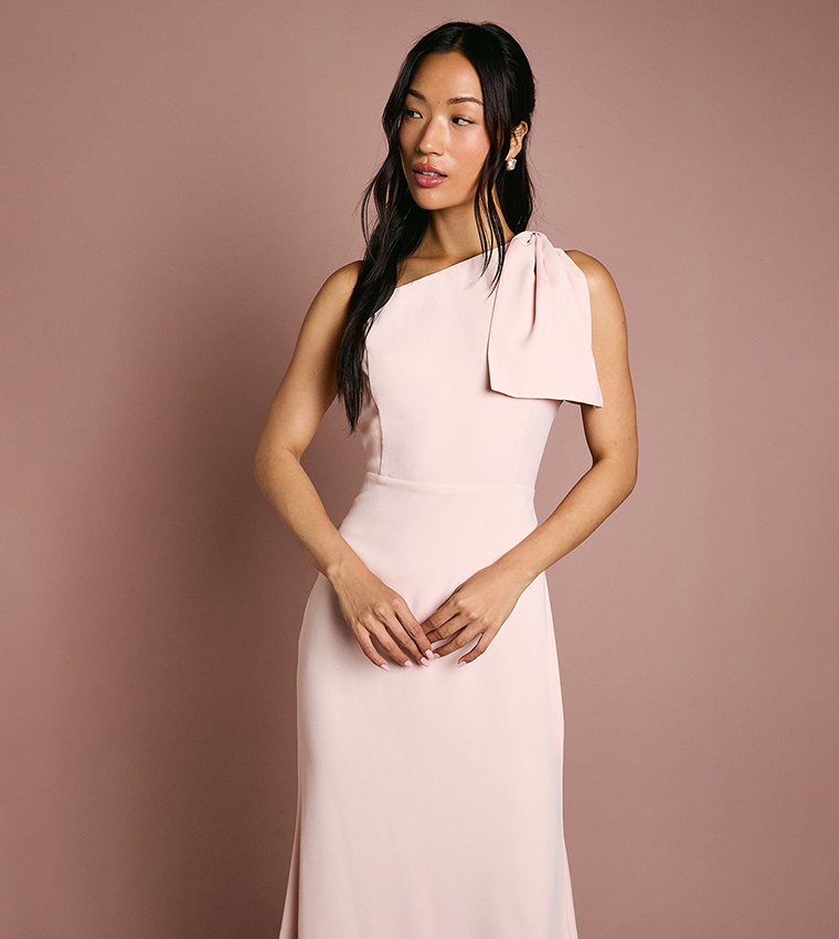 Coast Honoured Bow One Shoulder Maxi Bridesmaid Dress
