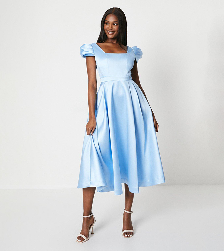 Light blue mid length dresses hotsell